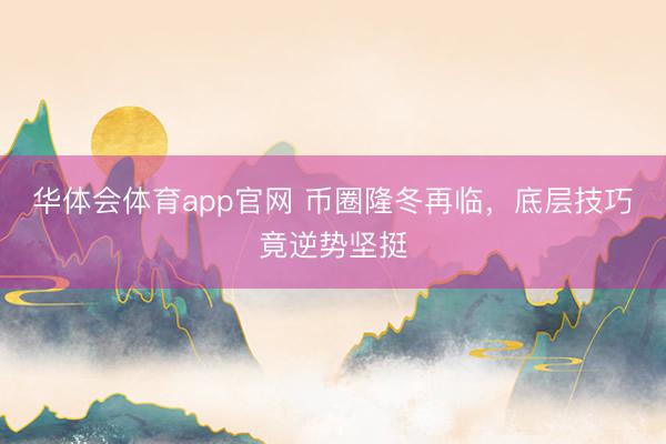 华体会体育app官网 币圈隆冬再临，底层技巧竟逆势坚挺