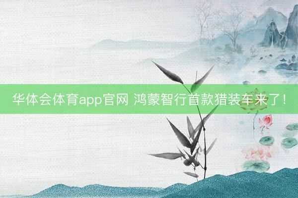 华体会体育app官网 鸿蒙智行首款猎装车来了！