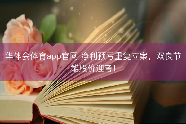 华体会体育app官网 净利预亏重复立案，双良节能股价迎考！