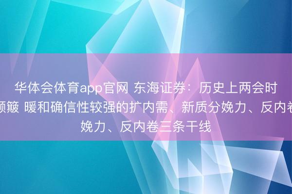 华体会体育app官网 东海证券：历史上两会时辰阛阓偏颠簸 暖和确信性较强的扩内需、新质分娩力、反内卷三条干线