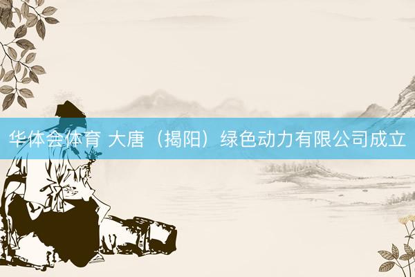华体会体育 大唐（揭阳）绿色动力有限公司成立