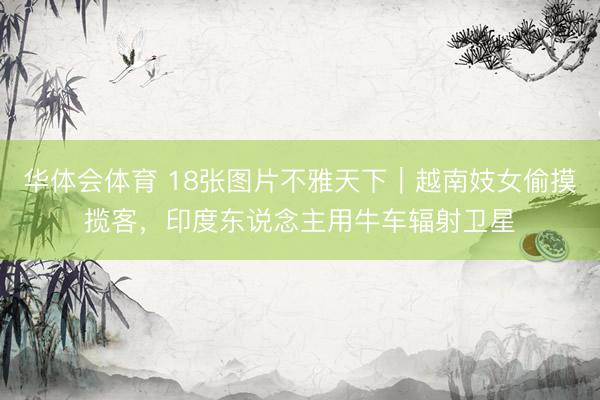 华体会体育 18张图片不雅天下｜越南妓女偷摸揽客，印度东说念主用牛车辐射卫星