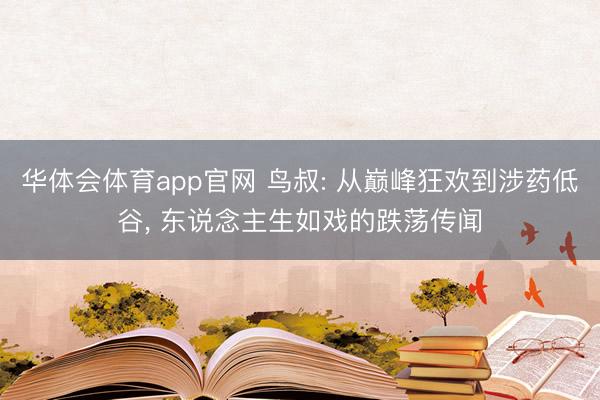 华体会体育app官网 鸟叔: 从巅峰狂欢到涉药低谷， 东说念主生如戏的跌荡传闻