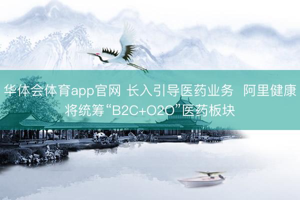 华体会体育app官网 长入引导医药业务  阿里健康将统筹“B2C+O2O”医药板块